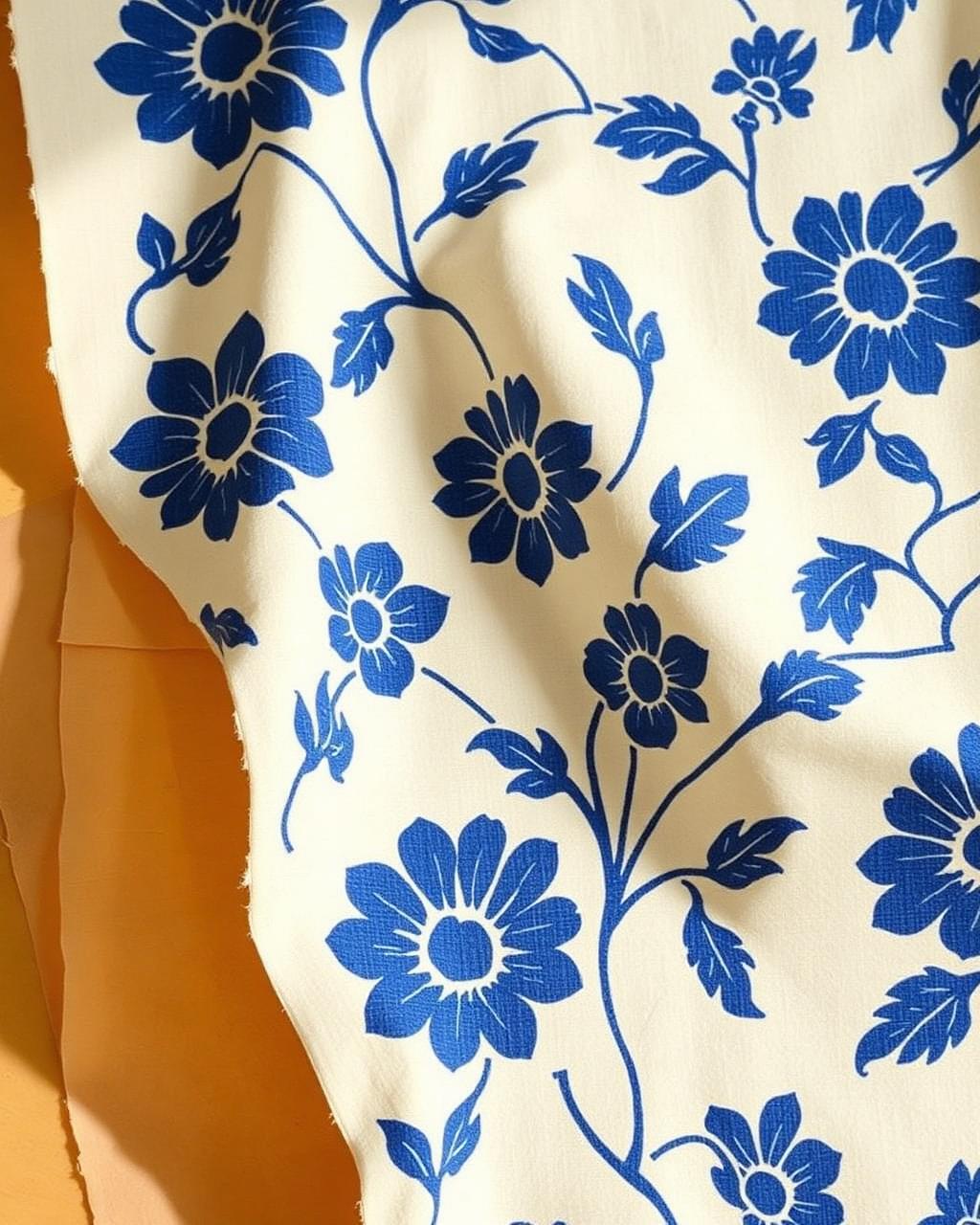 Block Print Floral — Indigo